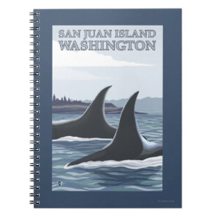 Carnet Orca Whales #1 - San Juan Island, Washington