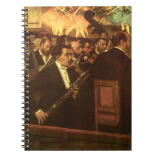 Carnet Orchestre de l'Opéra par Edgar Degas, Art Vintage