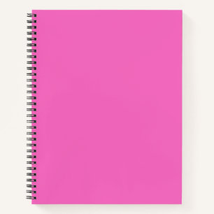 Carnet Orchidée uni couleur solide rose vif
