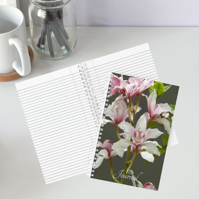 Carnet Orchidées Cymbidium Insigne roses Floral (In Situ)