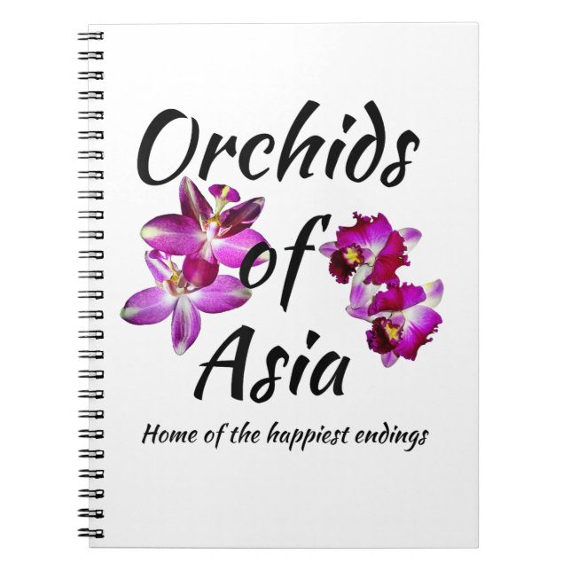 Carnet Orchidées d'Asie (Devant)