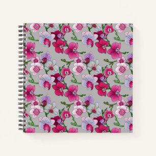 Carnet Orchidées Roses En Fleur