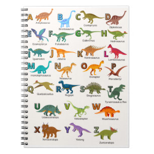Carnet Ordinateur portable ABC dinosaures