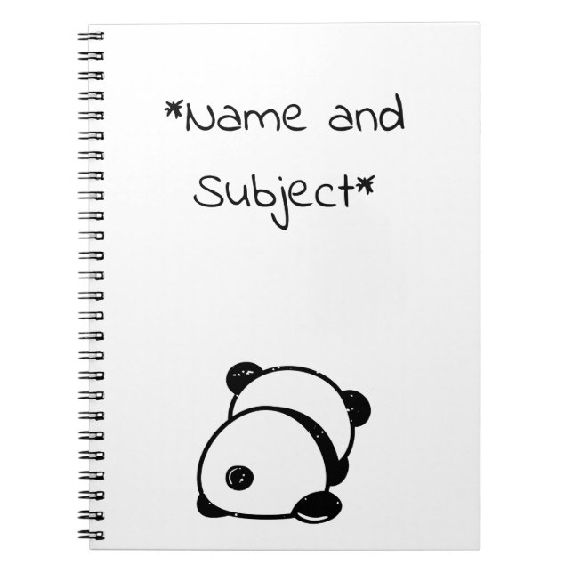 Carnet Ordinateur portable anti-Panda Bear (Devant)