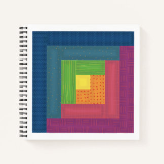 Carnet Ordinateur portable Cabine Quilt Carré