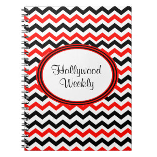 Carnet Ordinateur portable Chevron noir et blanc personna
