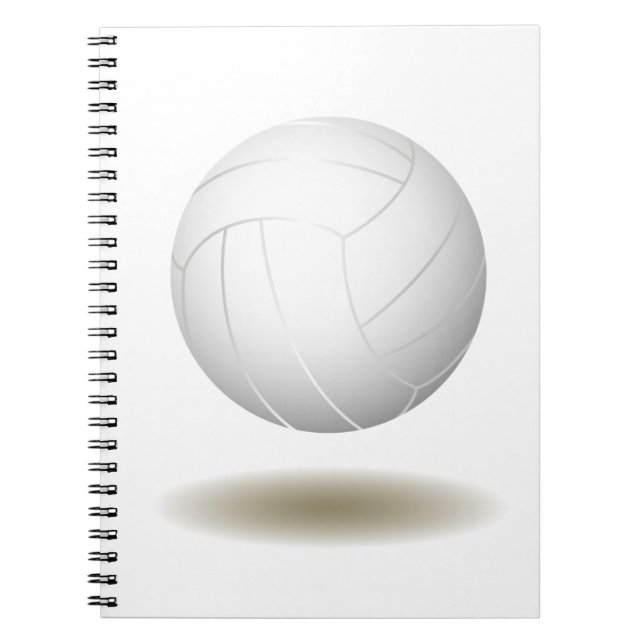 Carnet Ordinateur portable Cool de volley-ball (blanc) (Devant)