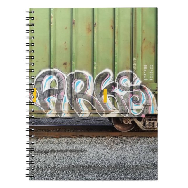 Carnet Ordinateur portable cool Train Graffiti (Devant)