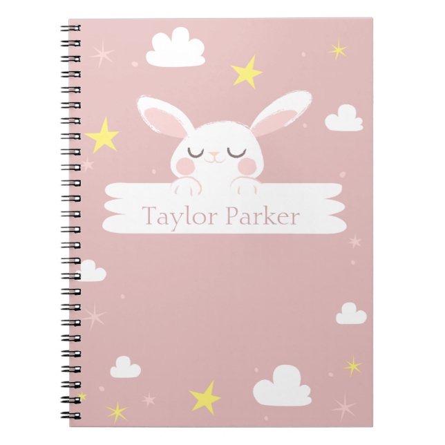 Carnet Ordinateur portable Cute Bunny Rabbit (Devant)