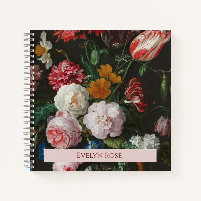 Carnet Ordinateur portable Dark Floral (Devant)