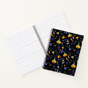 Carnet Ordinateur portable de forêt d'Halloween