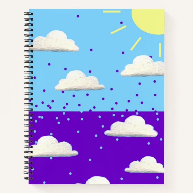 Carnet Ordinateur portable de jour et de nuit (Devant)