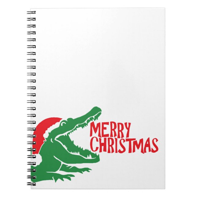 Carnet Ordinateur portable de noël Alligator (Devant)