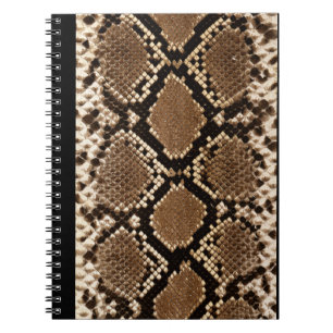 Carnet Ordinateur portable de peau de serpent