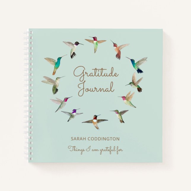 Carnet Ordinateur portable de reconnaissance de colibris  (Devant)