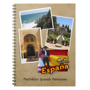 Carnet Ordinateur portable espagnol personnalisable
