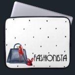 Carnet ordinateur portable Fashionista Coque sac<br><div class="desc">Un design artistique "fashionista" avec talons et sac à main. Conçu pour vous par Evco Studio.</div>
