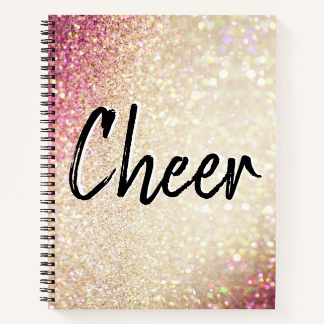 Carnet Ordinateur portable | Faux Gold et Parties scintil (Devant)