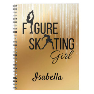 Carnet Ordinateur portable Figure patineuse fille Gold gl