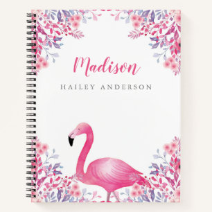 Carnet Ordinateur portable Flamant rose mignon