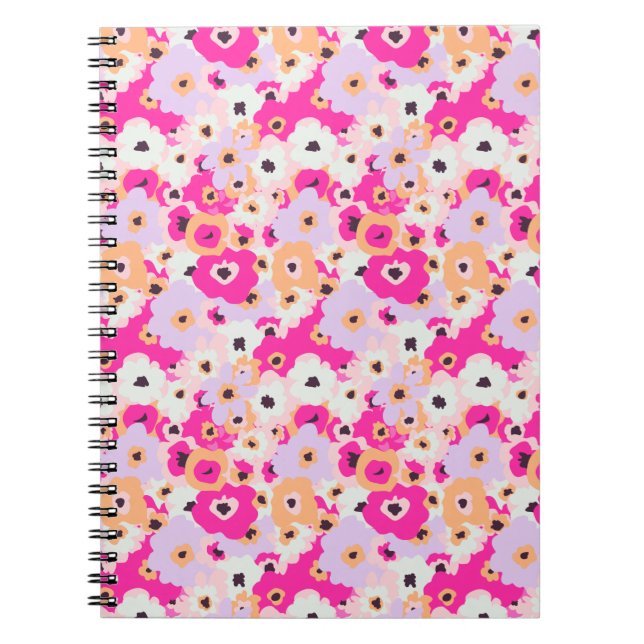 Carnet Ordinateur portable Floral (Devant)