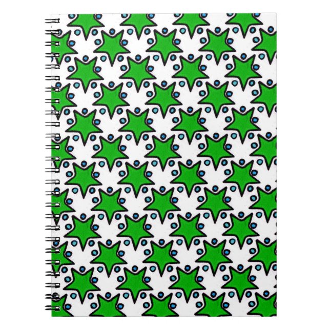 Carnet Ordinateur portable Green Stars (Devant)