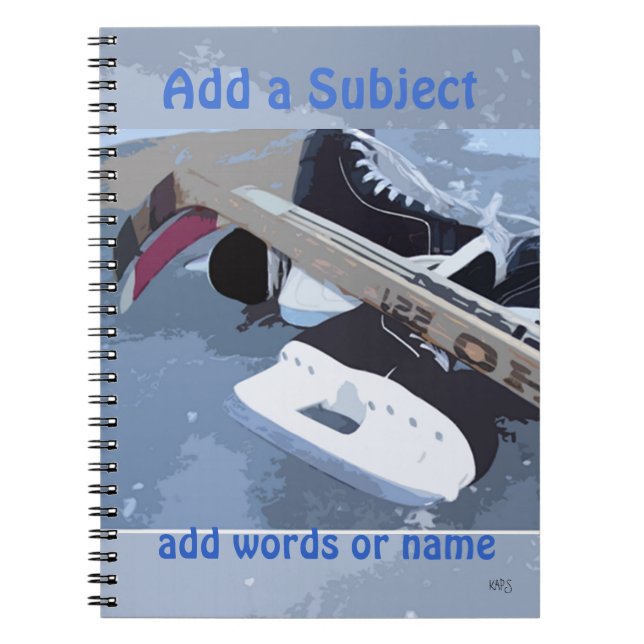 Carnet Ordinateur portable Hockey 2 (Devant)