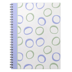 Carnet Ordinateur portable lavande Cercles peints