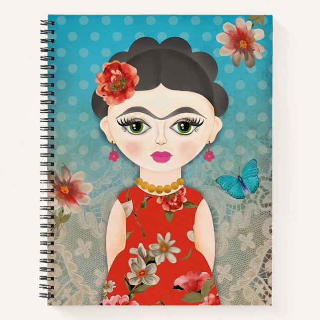 Carnet Ordinateur portable Little Frida Spiral (Devant)