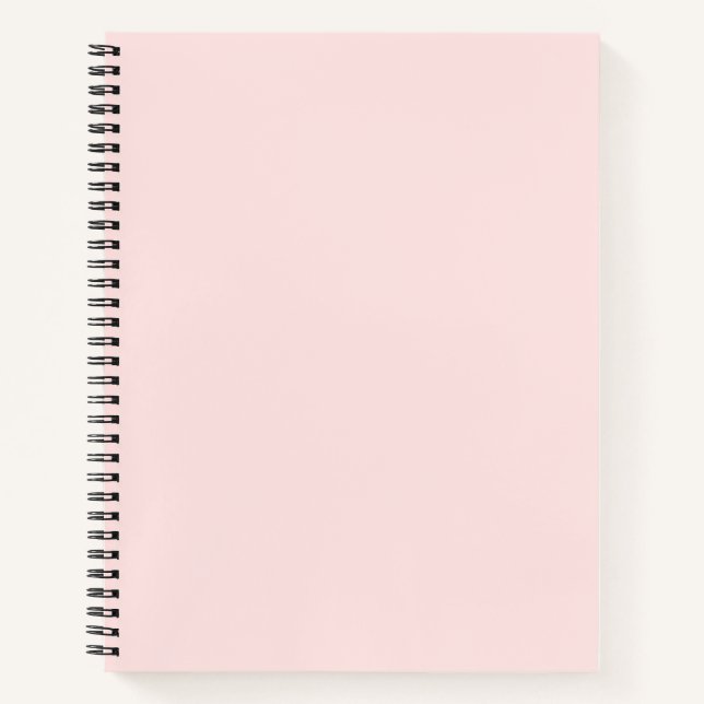 Carnet Ordinateur portable Misty Rose Spiral (Devant)