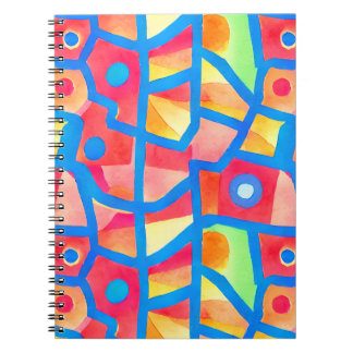 Carnet Ordinateur portable motif géométrique abstrait col