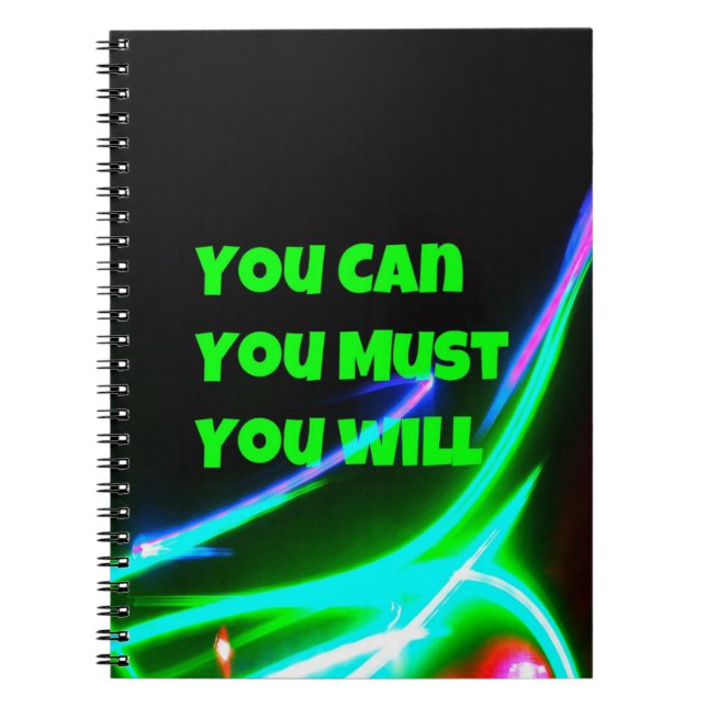 Carnet Ordinateur portable Motivation (Devant)