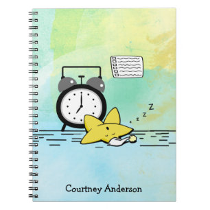 Carnet Ordinateur portable personnalisé Cute Sleeping Sta