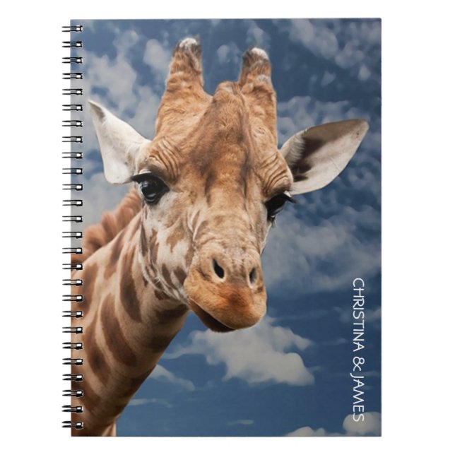 Carnet Ordinateur portable personnalisé Giraffe (Devant)