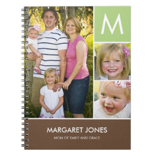 Carnet Ordinateur portable personnalisé initial élégant