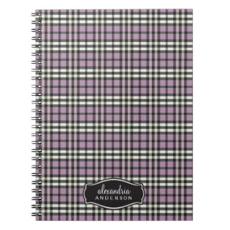 Carnet Ordinateur portable personnalisé prépayé (noir/vio