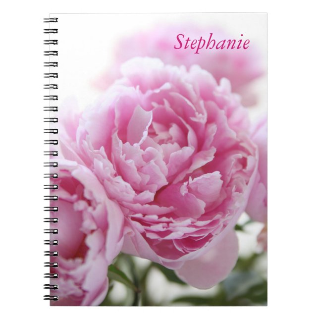 Carnet ordinateur portable Pink Peonies (Devant)