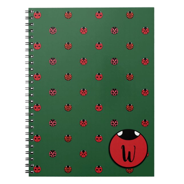 Carnet Ordinateur portable Pois Ladybug (Devant)