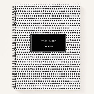 Carnet Ordinateur portable Polka Dot Personnalisé