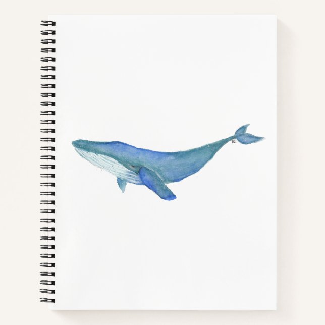 Carnet Ordinateur portable pour baleines (Devant)