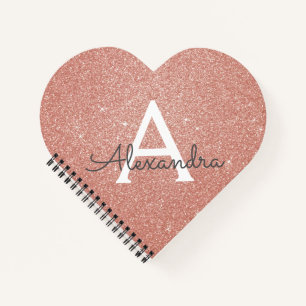 Carnet Ordinateur portable rose Gold Foil Parties scintil