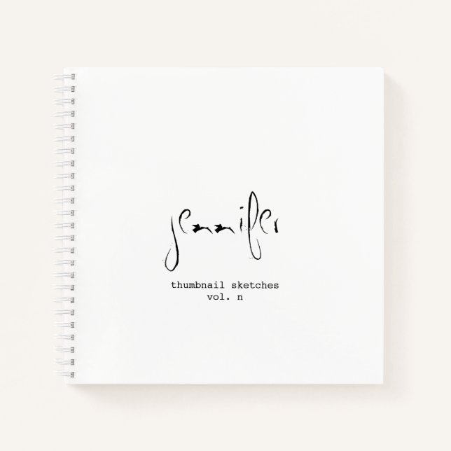 Carnet Ordinateur portable simple personnalisé de miniatu (Devant)