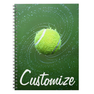 Carnet Ordinateur portable Spiral du joueur de tennis de 