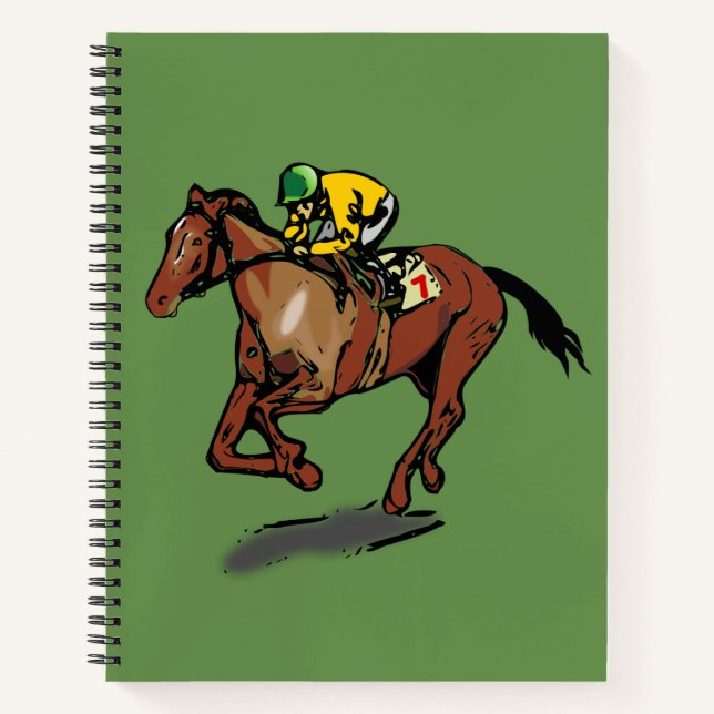 Carnet Ordinateur portable Spiral Horse Racing (Devant)