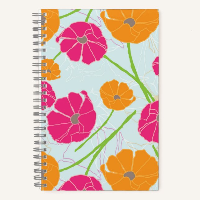 Carnet Ordinateur portable Spiral La de Da Spring Floral  (Recto)