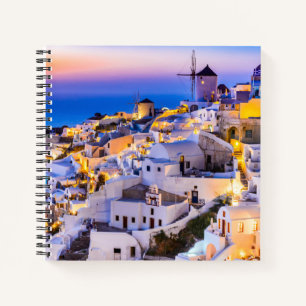 Carnet Ordinateur portable Spiral Oia Santorini