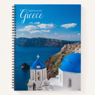 Carnet Ordinateur portable Spiral Pittoresque de Santorin