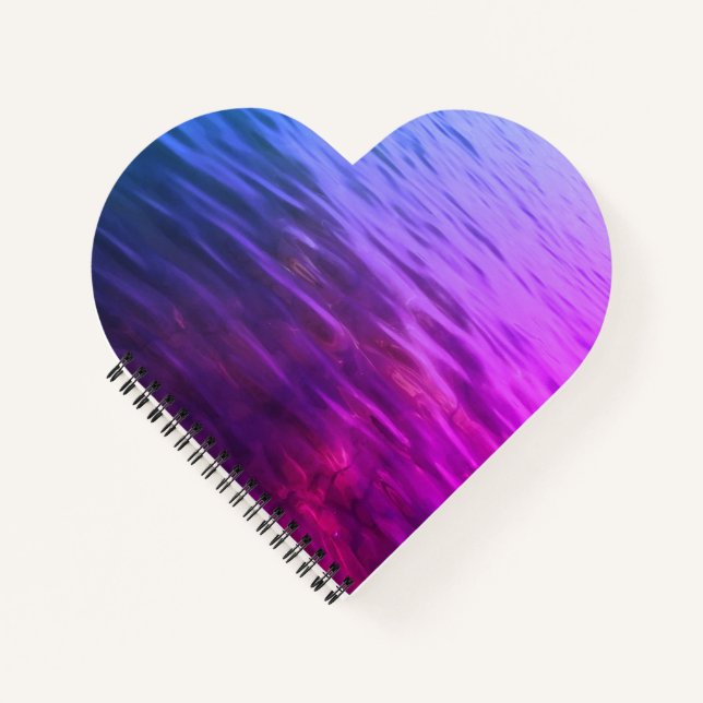 Carnet Ordinateur portable spiral rose et violet (Devant)