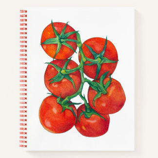 Carnet Ordinateur portable Spiral Tomates Rouges