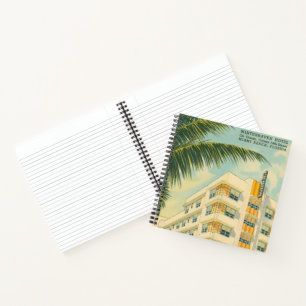 Carnet Ordinateur portable vintage Miami Art déco Spiral